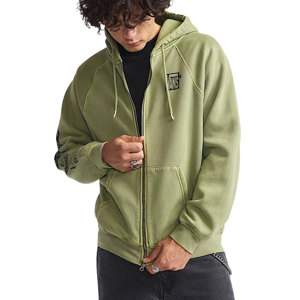 Vans MTE Teamteam Full Zip Up Hoodie - Loden Green sold by CCS product image thumbnail 2