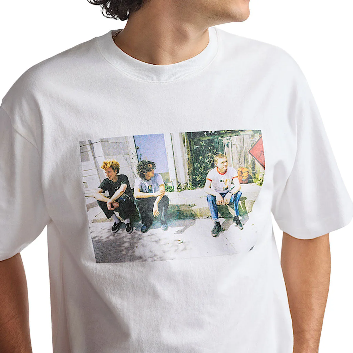 Vans Skate x Atiba Haze Curb Crew T-Shirt - White sold by CCS product image thumbnail 4