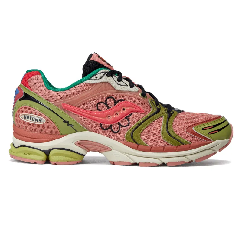 Saucony x Jae Tips Progird Triumph 4 Shoes - Peach/Leaf made by Saucony