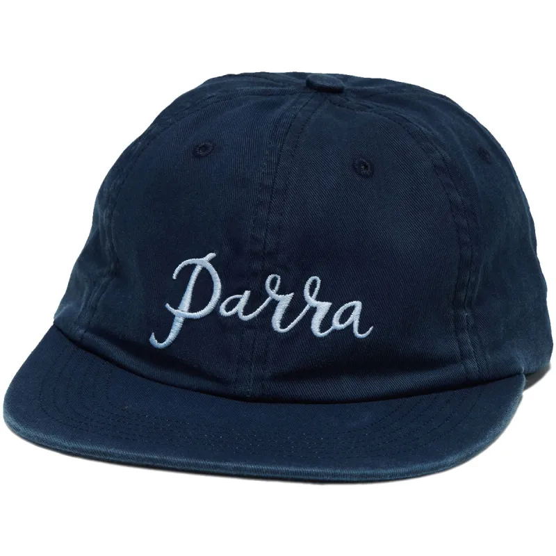 By Parra Scripted 6 Panel Hat - Navy Blue sold by CCS
