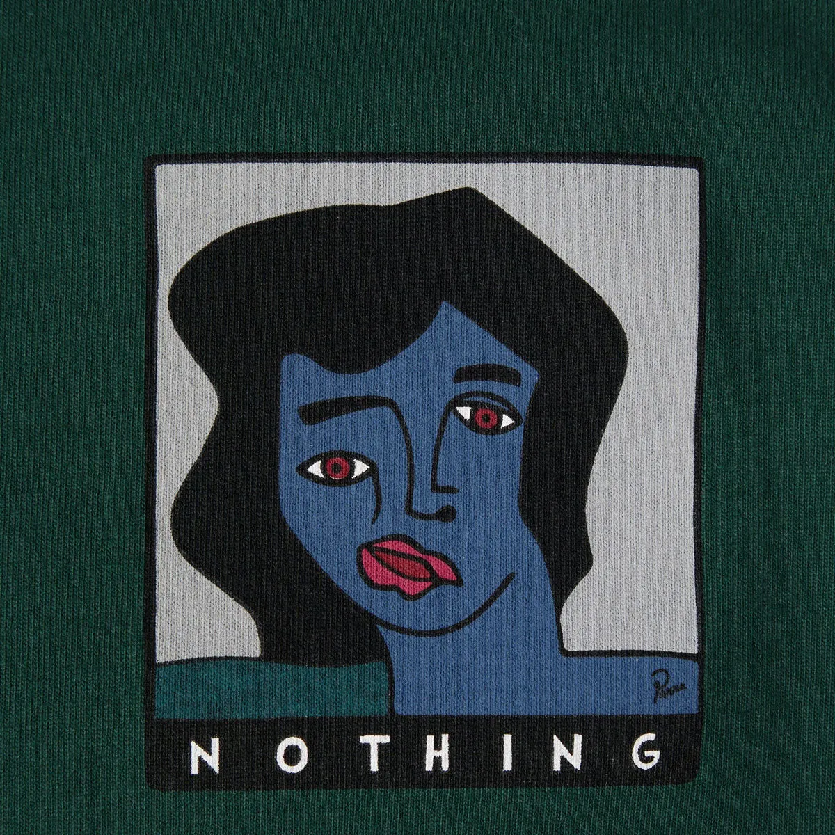 By Parra Nothing Please T-Shirt - Pine Green sold by CCS product image thumbnail 3