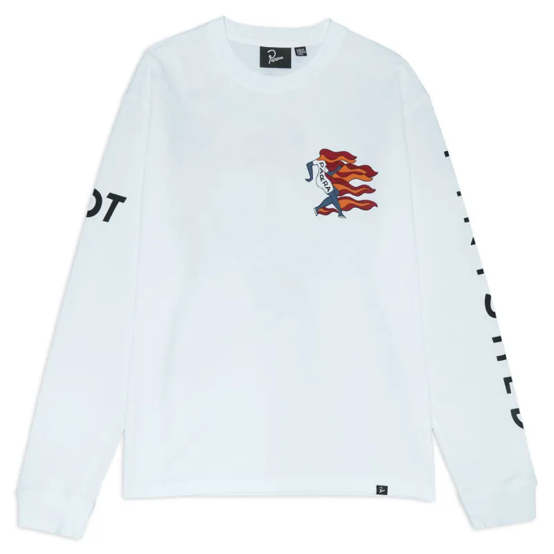 By Parra Not Finished Long Sleeve T-Shirt - White sold by CCS