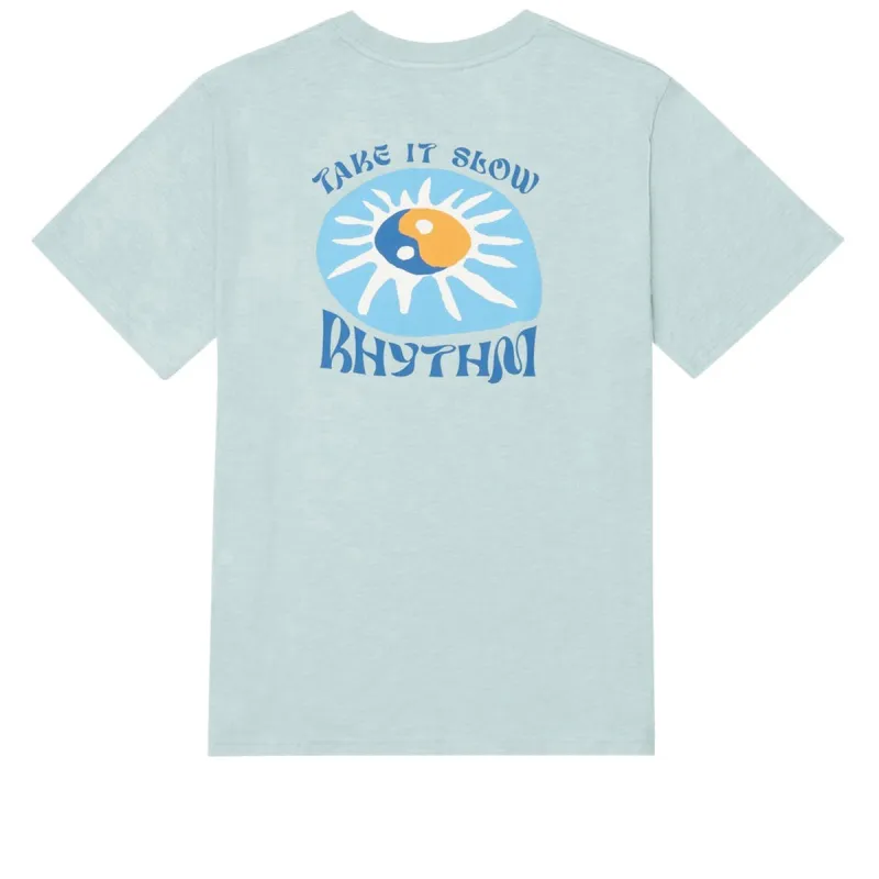 Rhythm Slow Down Slub T-Shirt - Mint made by Rhythm.