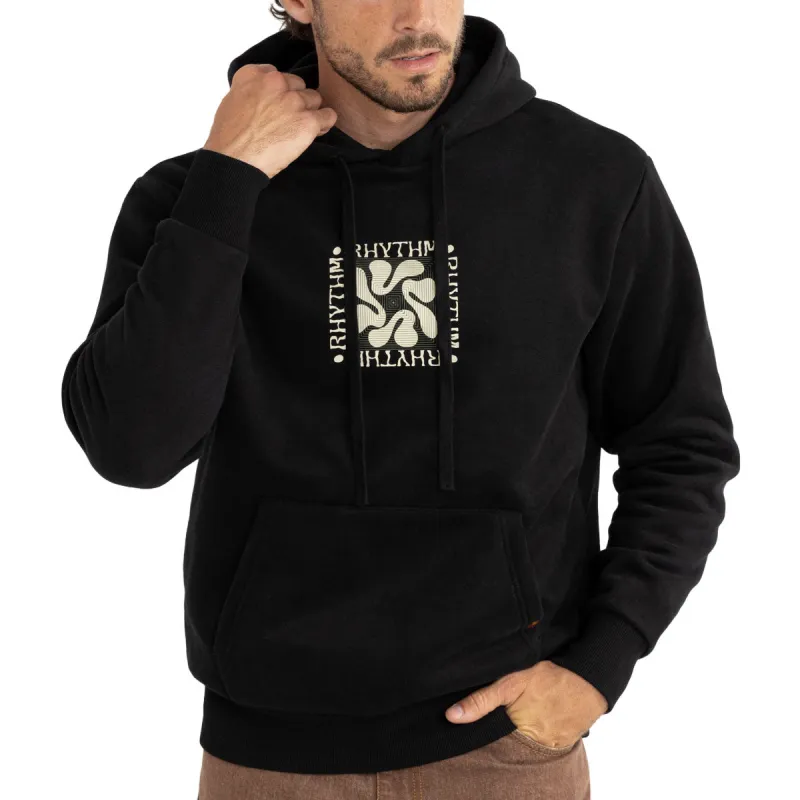 Rhythm Grange Fleece Hoodie - Black made by Rhythm.