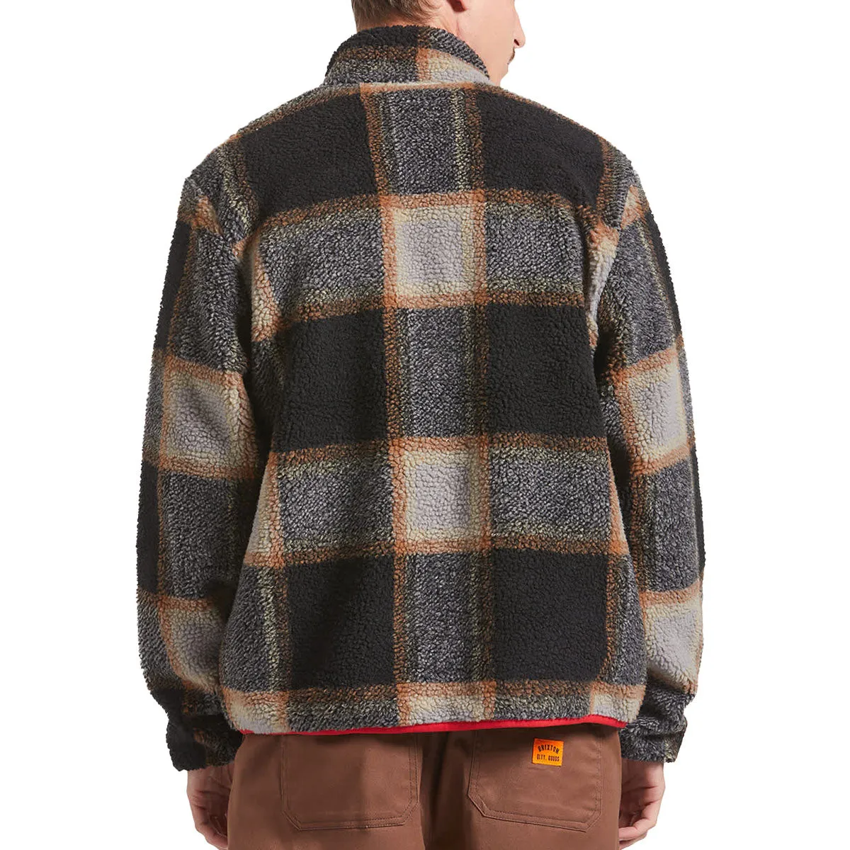 Brixton Buffalo Plaid Sherpa Jacket - Black/Cream sold by CCS product image thumbnail 2