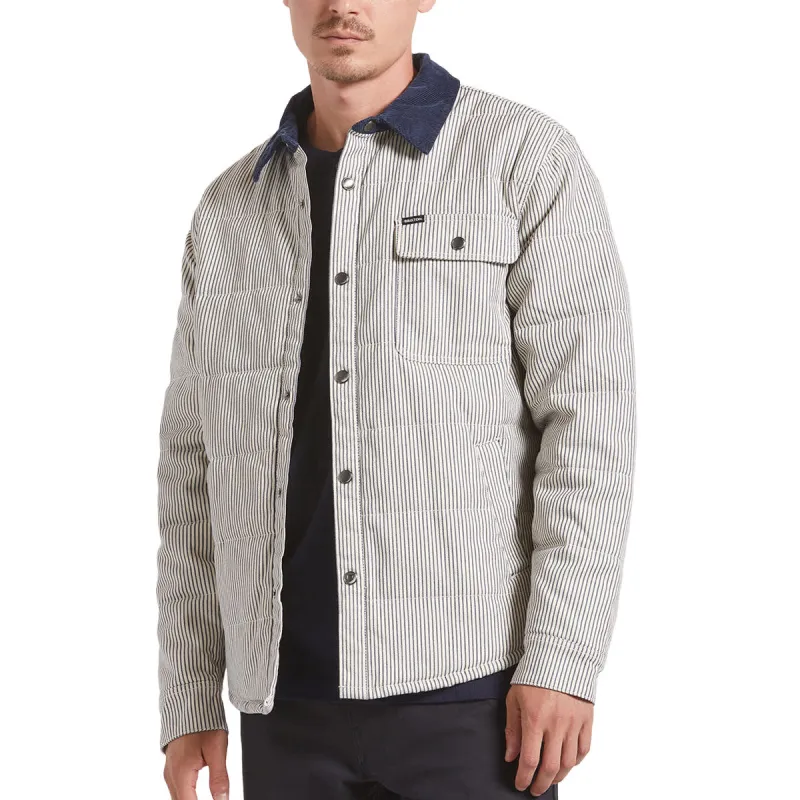 Brixton Cass Jacket - Whitecap/Mood Indigo Hickory sold by CCS