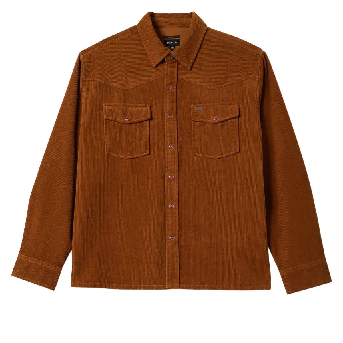 Brixton New West Relaxed Long Sleeve Over Shirt - Washed Copper Corduroy sold by CCS product image thumbnail 3