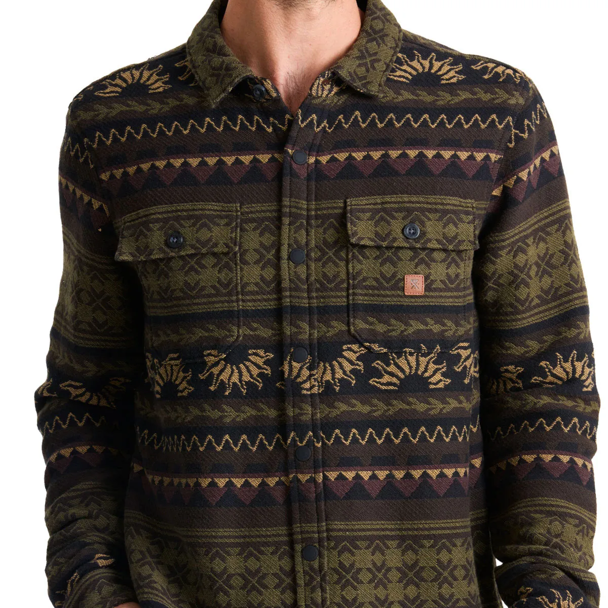 Roark Nordsman Jacquard Long Sleeve Shirt - Dark Military sold by CCS product image thumbnail 3