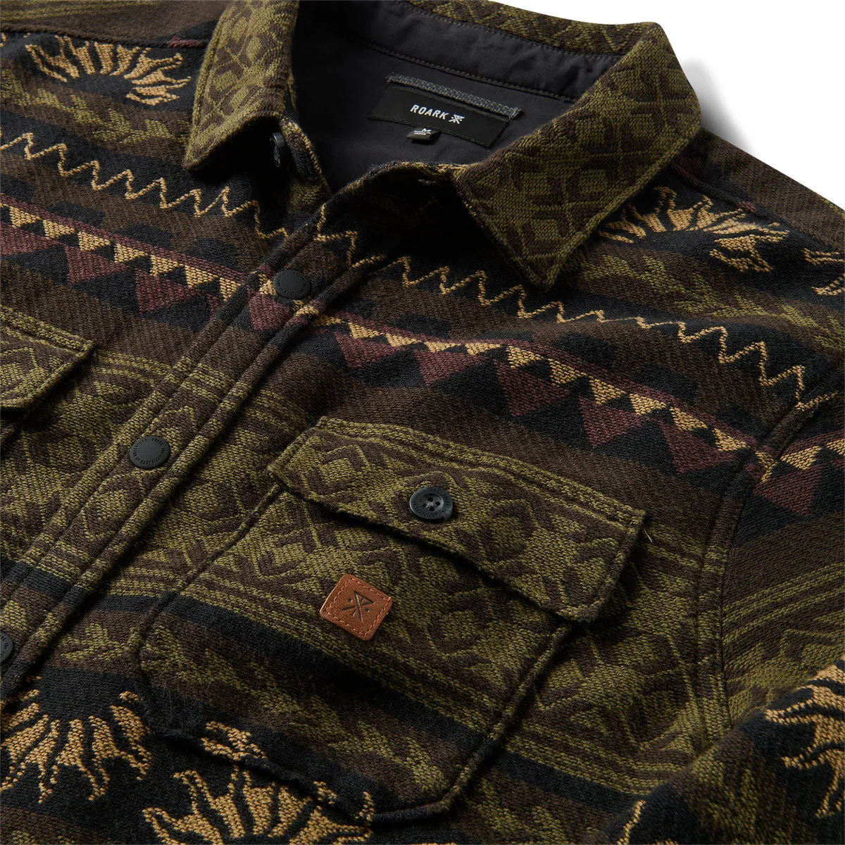 Roark Nordsman Jacquard Long Sleeve Shirt - Dark Military sold by CCS product image thumbnail 5