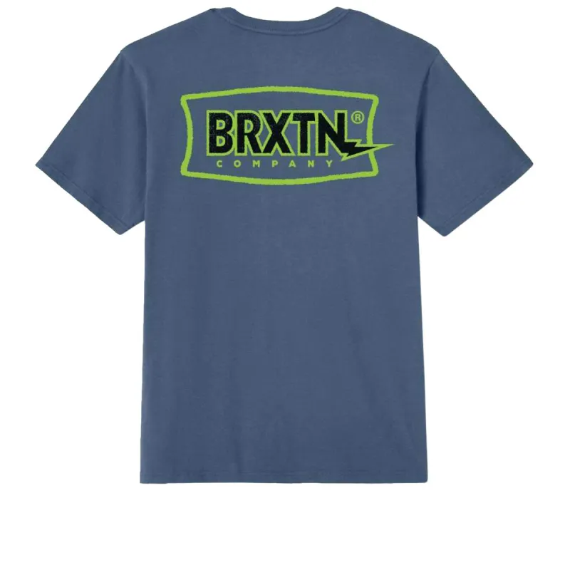 Brixton Lightning T-Shirt - Harbor Blue sold by CCS