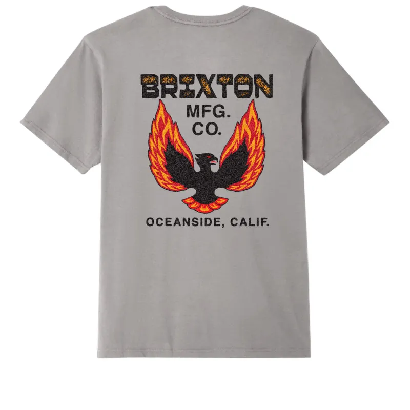 Brixton Garvey Tailored T-Shirt - Heather Grey sold by CCS