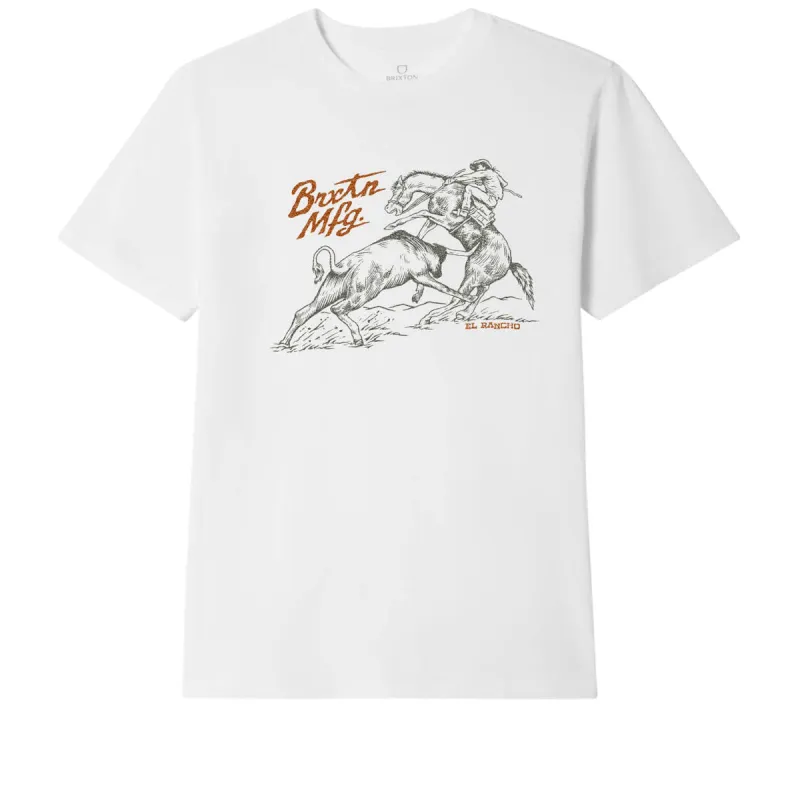 Brixton Wellston Tailored T-Shirt - White sold by CCS