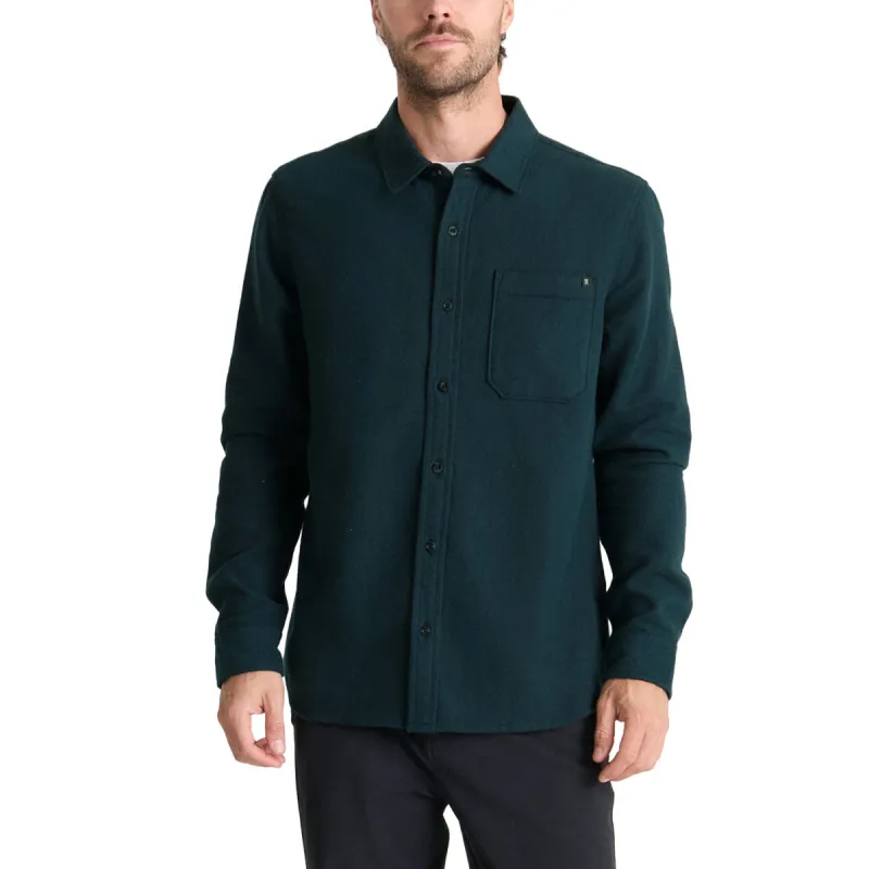 Roark Crossroads Flannel Shirt - Deep Navy Herringbone sold by CCS