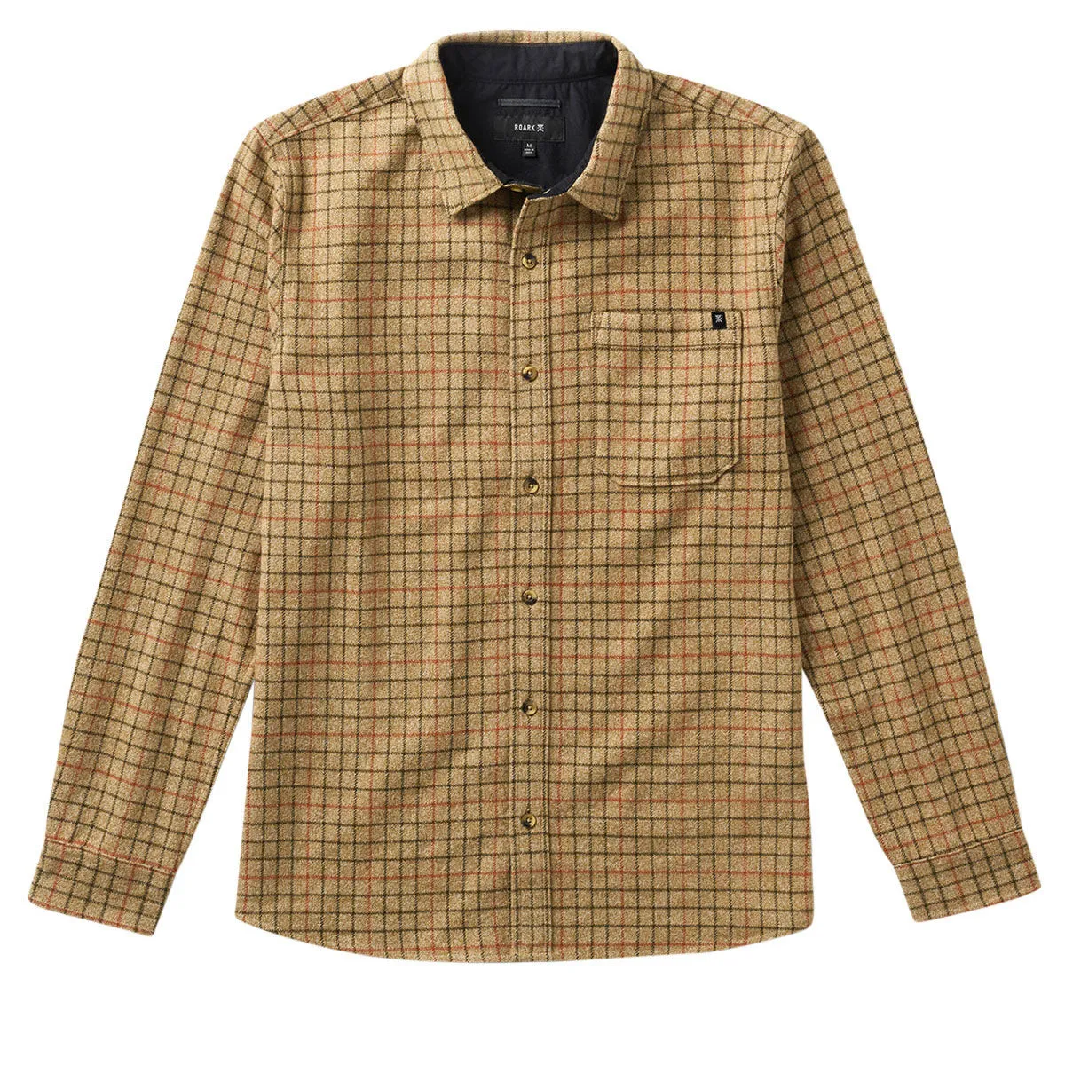 Roark Crossroads Flannel Shirt - Khaki sold by CCS product image thumbnail 4