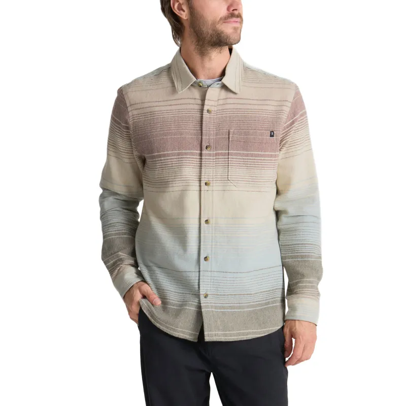 Roark Crossroads Flannel Shirt - Fossil Stripe sold by CCS