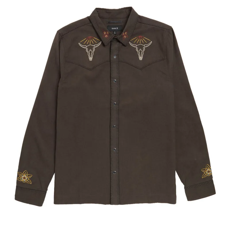 Roark On The Range Long Sleeve Shirt - Dark Brown sold by CCS