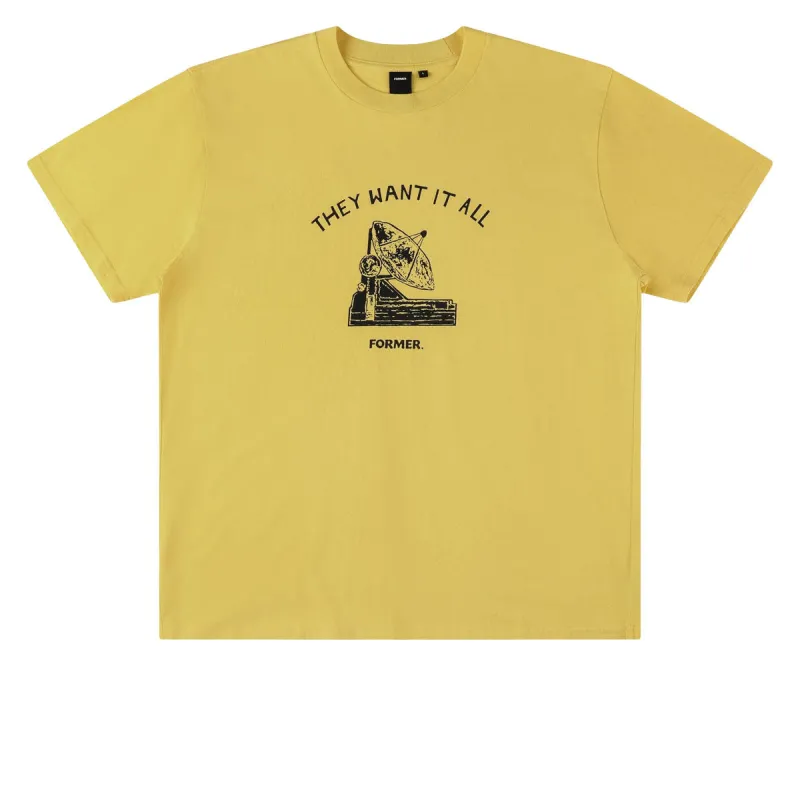Former Satelite T-Shirt - Saffron sold by CCS