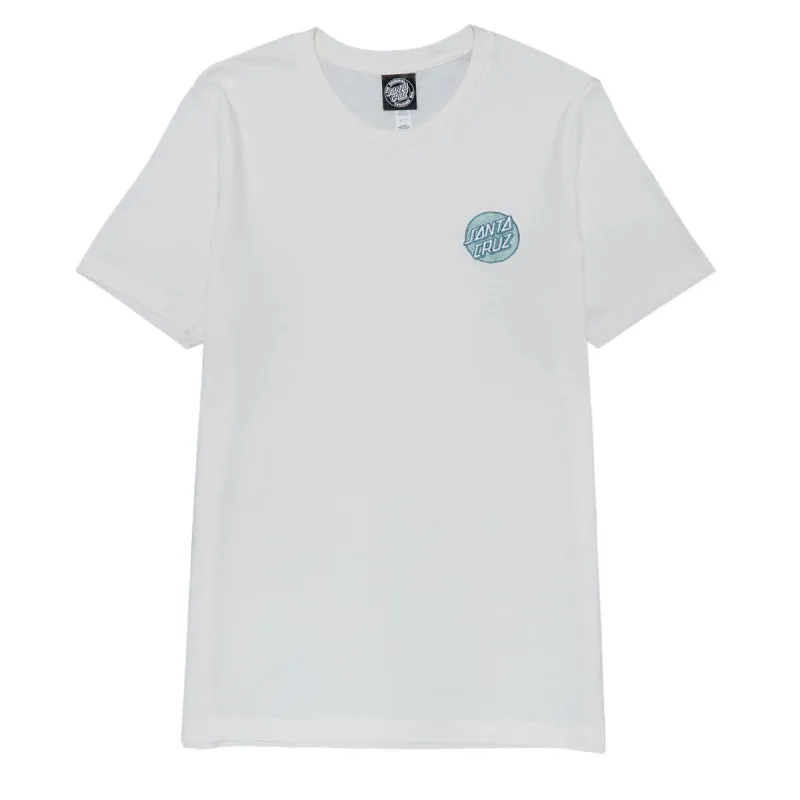Santa Cruz Womens Cruz Embroidered Relaxed T-Shirt - Vintage White sold by CCS