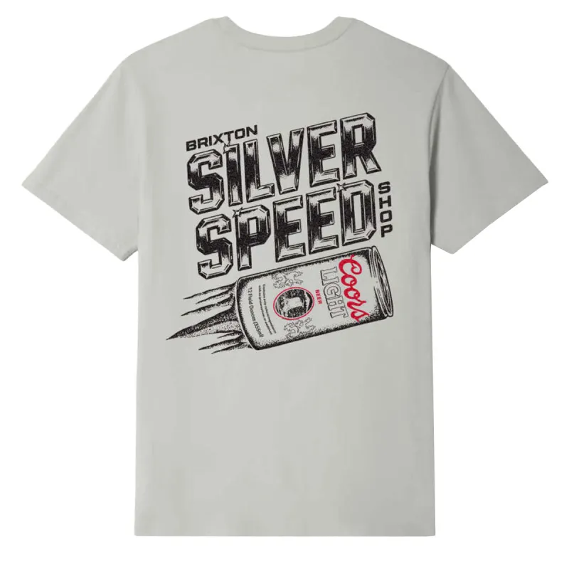 Brixton x Coors Light Silver Speed T-Shirt - Silver made by Brixton