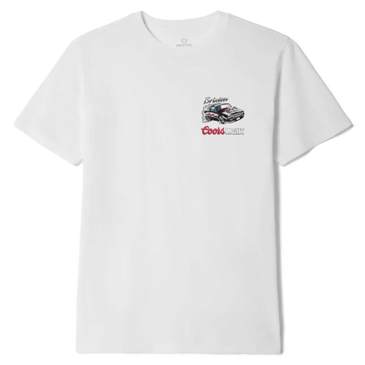 Brixton x Coors Light Raceway T-Shirt - White sold by CCS product image thumbnail 2