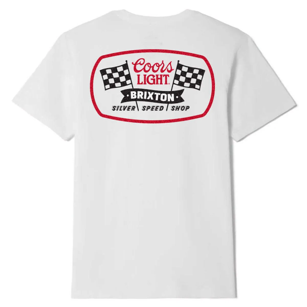 Brixton x Coors Light Pit Stop T-Shirt - White sold by CCS