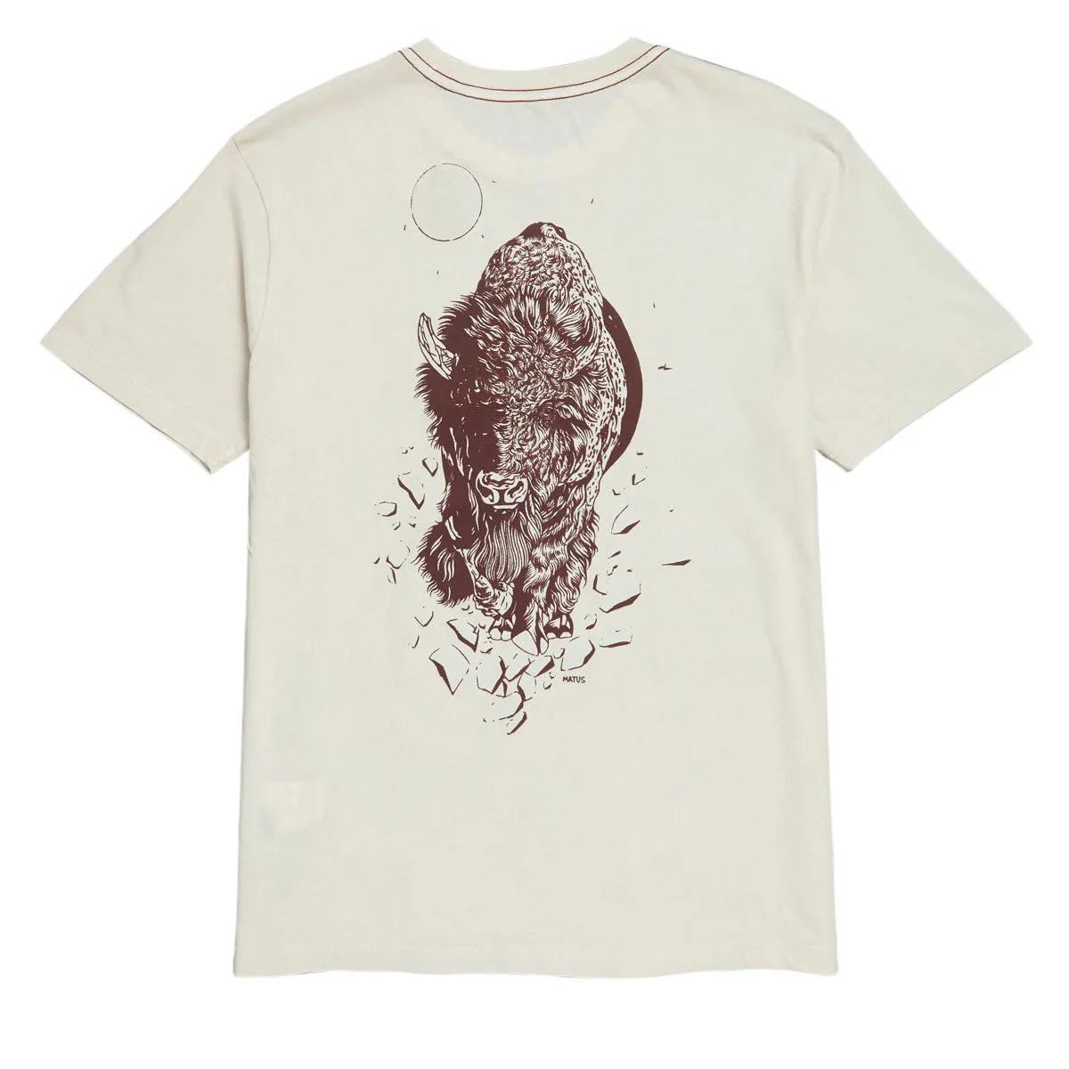 RVCA Matus Bison T-Shirt - Ceramic sold by CCS