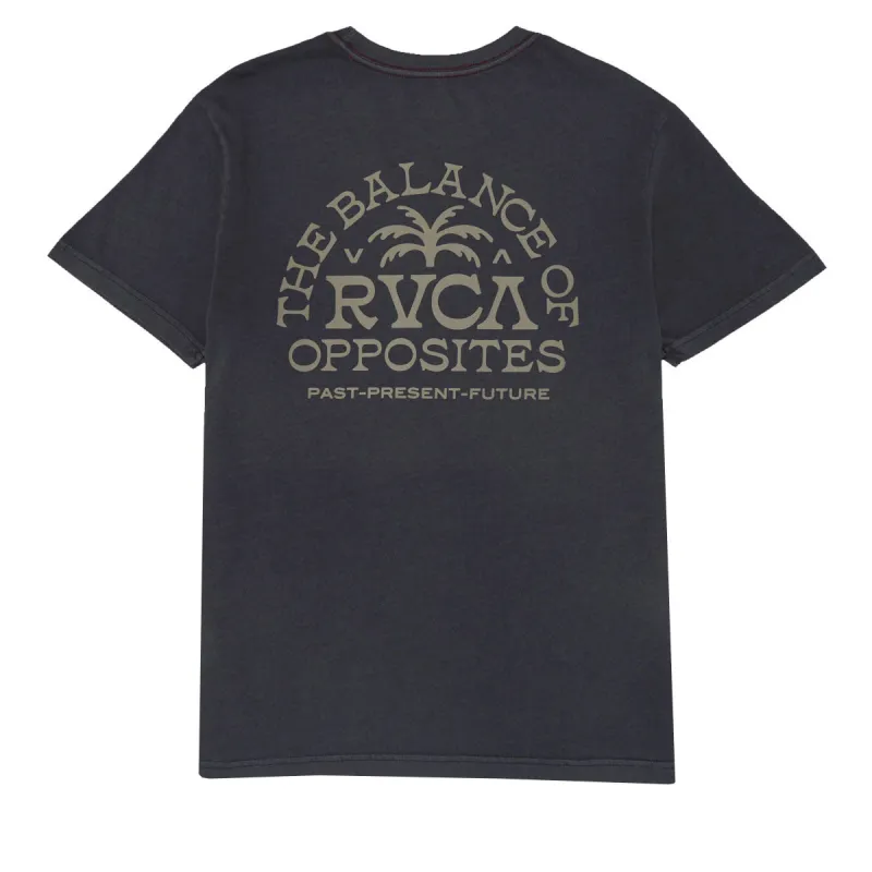 RVCA Palm Serif T-Shirt - Pirate Black made by RVCA