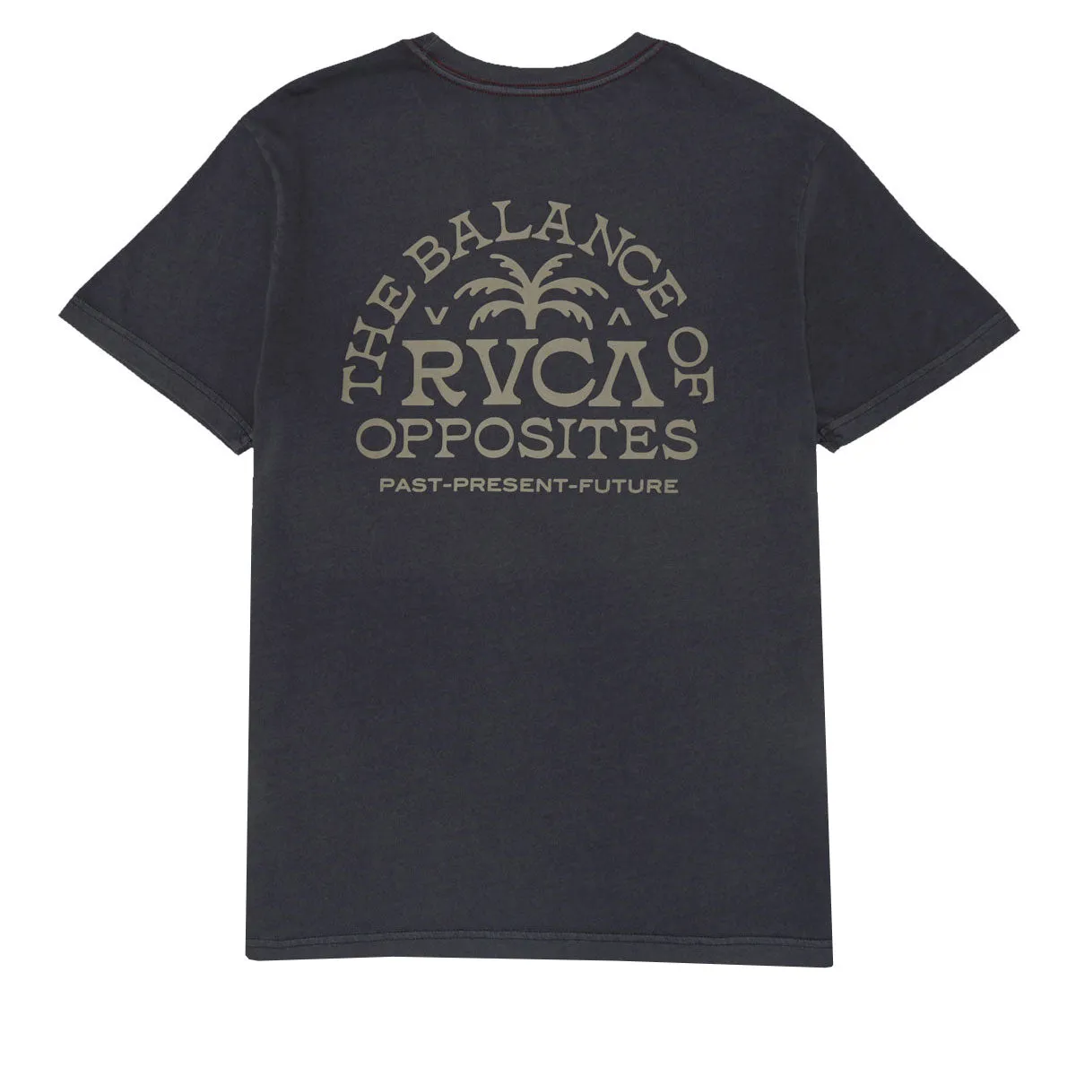RVCA Palm Serif T-Shirt - Pirate Black sold by CCS