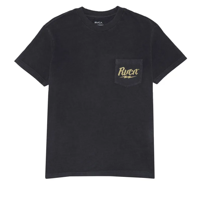 RVCA Shock Pocket T-Shirt - Black sold by CCS