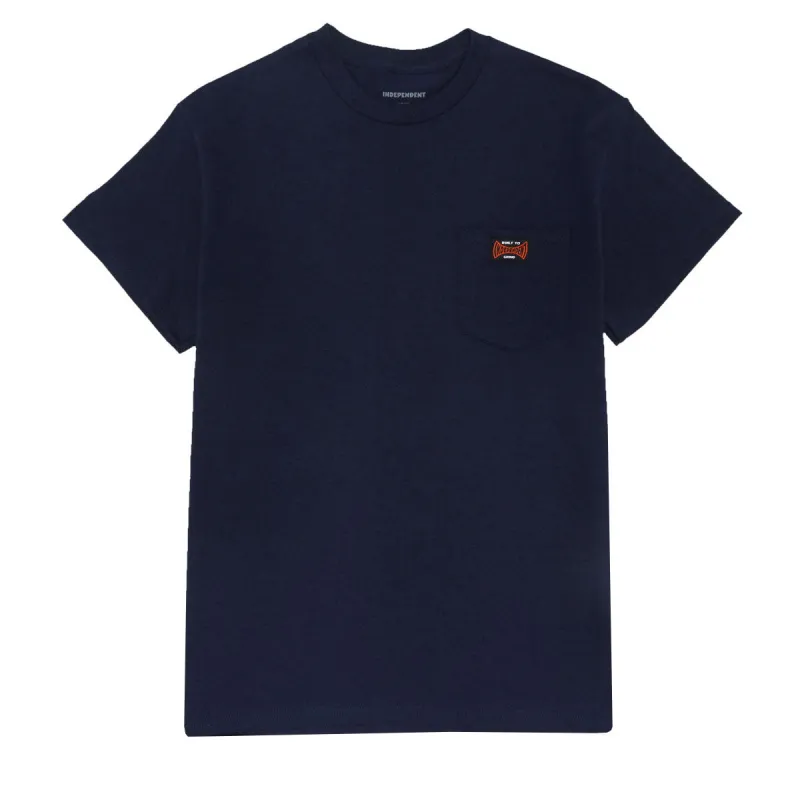 Independent Built To Grind Pocket T-Shirt - Navy sold by CCS