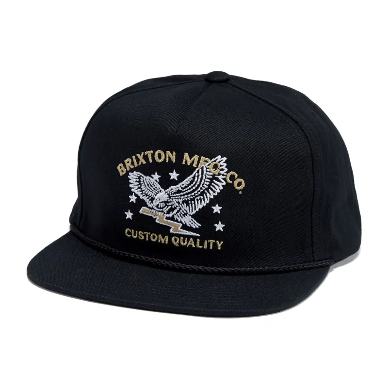 Brixton Lamont Mp Snapback Hat - Black made by Brixton