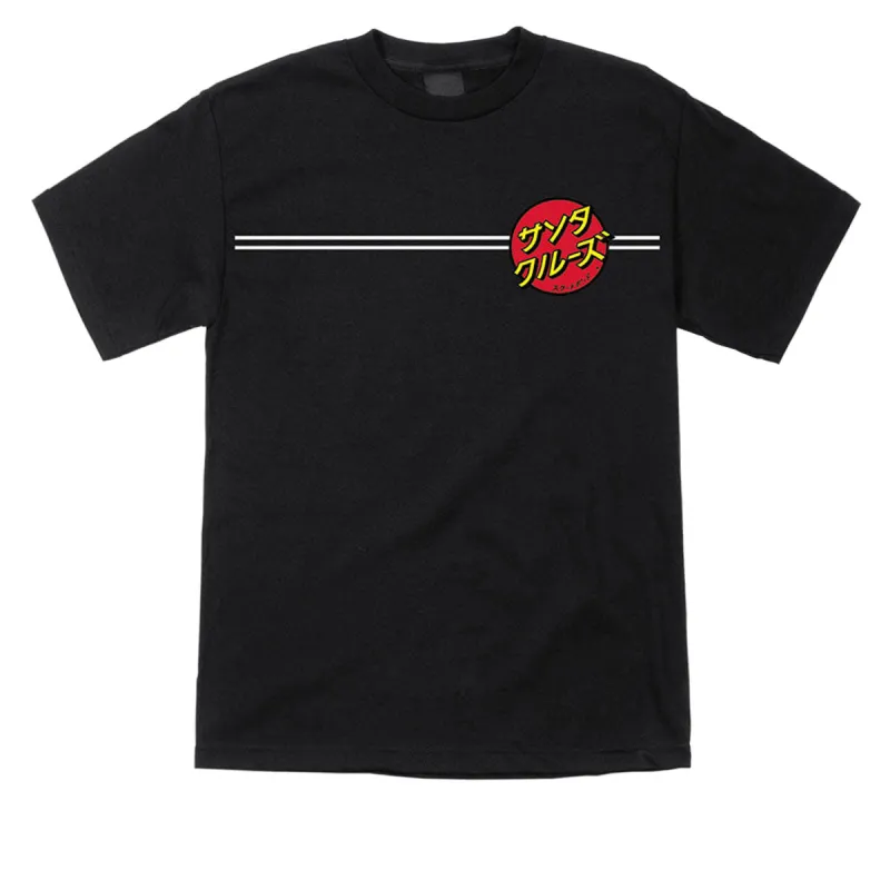 Santa Cruz Japanese Dot T-Shirt - Black made by Santa Cruz Skateboards