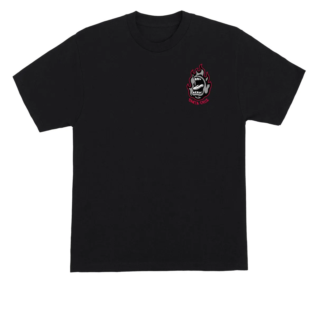 Santa Cruz Screaming Fire Oval T-Shirt - Black sold by CCS product image thumbnail 2
