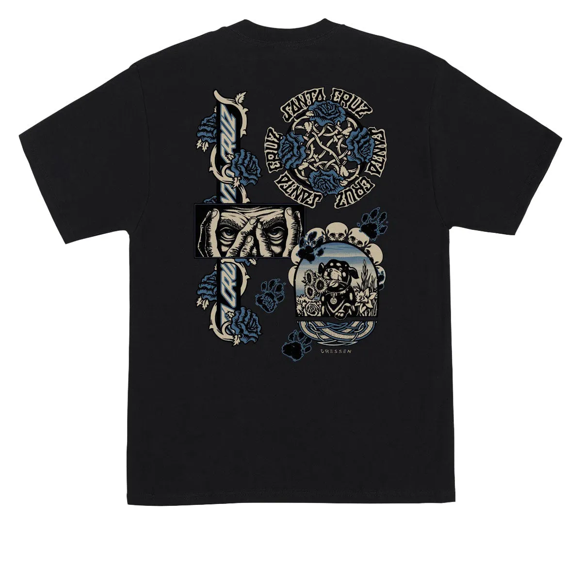 Santa Cruz Dressen Evo T-Shirt - Black sold by CCS