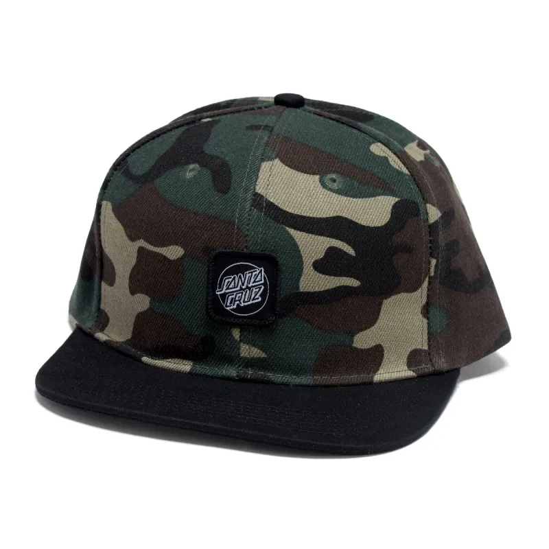 Santa Cruz Cruz Label Snapback Hat - Camo/Black sold by CCS
