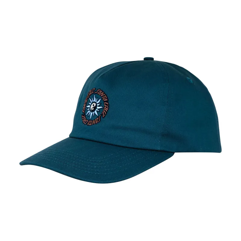 Santa Cruz Sol Spiral Snapback Hat - Deep Teal sold by CCS