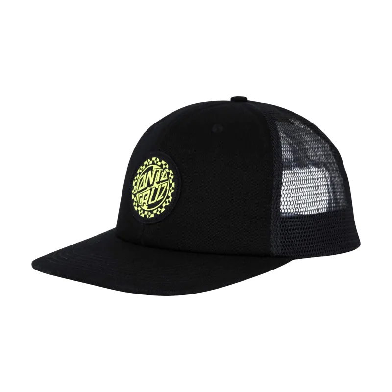 Santa Cruz Malba Crash Dot Trucker Hat - Black sold by CCS