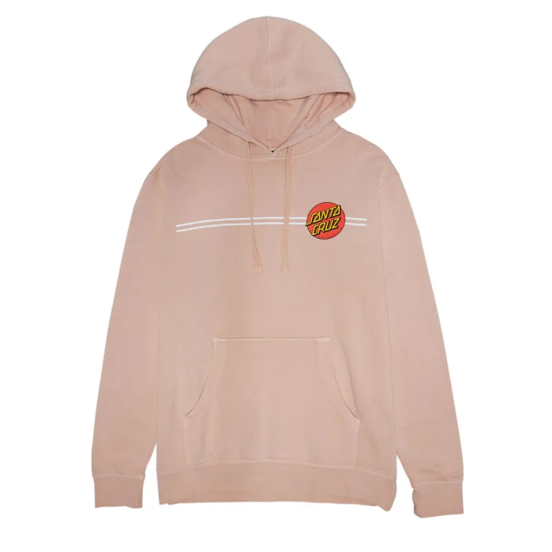 Santa Cruz Womens Classic Dot Relaxed Hoodie - Pigment Dusty Pink made by Santa Cruz Skateboards
