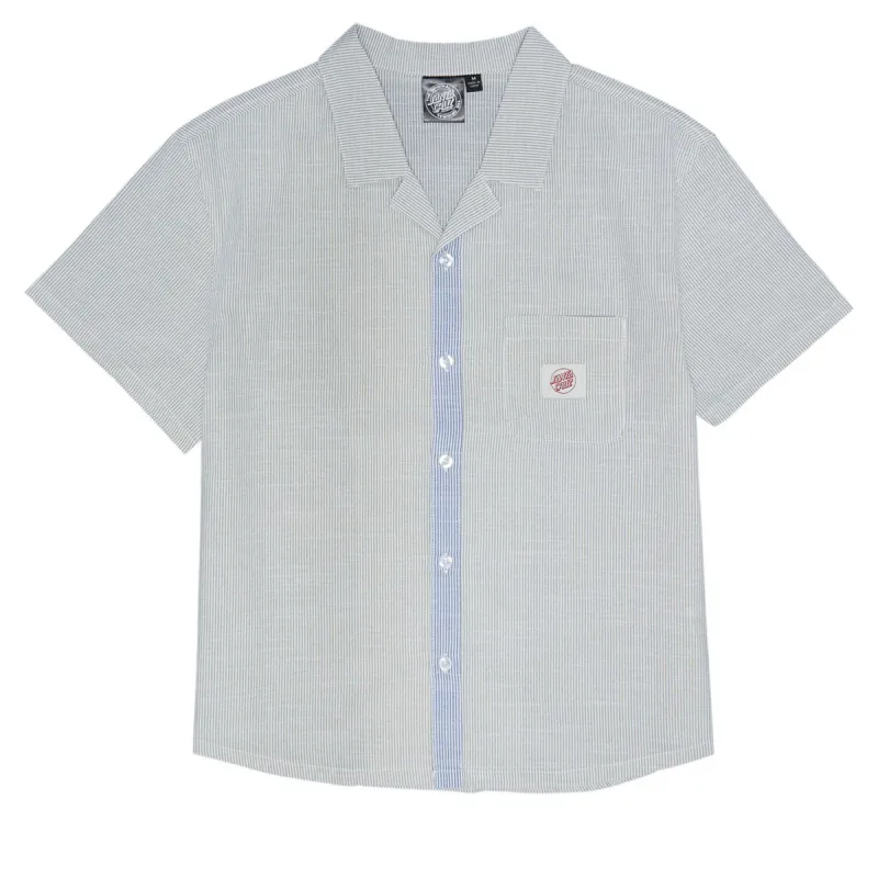 Santa Cruz Womens Opus Dot Lounge Shirt - Pine Stripe made by Santa Cruz Skateboards