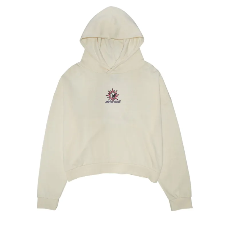 Santa Cruz Womens Sol Spiral Center Cropped Hoodie - Bone made by Santa Cruz Skateboards