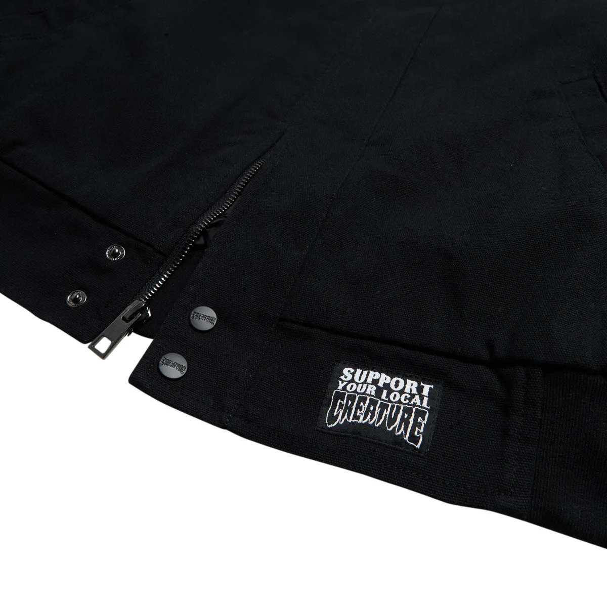 Creature Hesher Flame Bomber Jacket - Black sold by CCS product image thumbnail 5