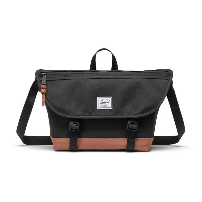 Herschel Supply Cove Small Messenger Bag - Black/Saddle Brown sold by CCS