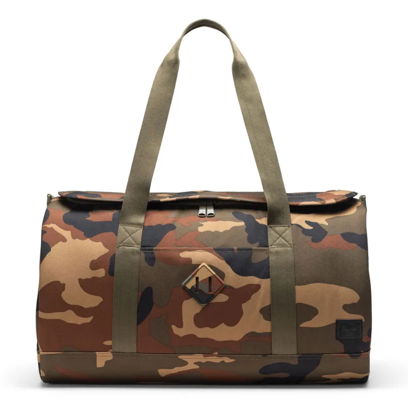 Herschel Supply Heritage Duffle Bag - Woodland Camo/Black Label sold by CCS