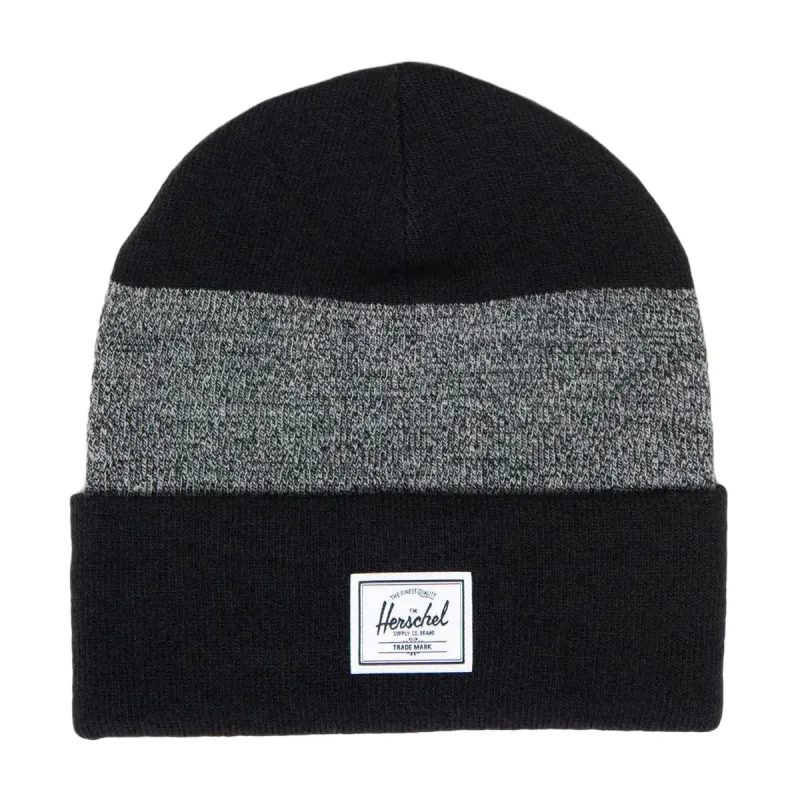 Herschel Supply Elmer Pattern Beanie - Black/Heather Black CS sold by CCS
