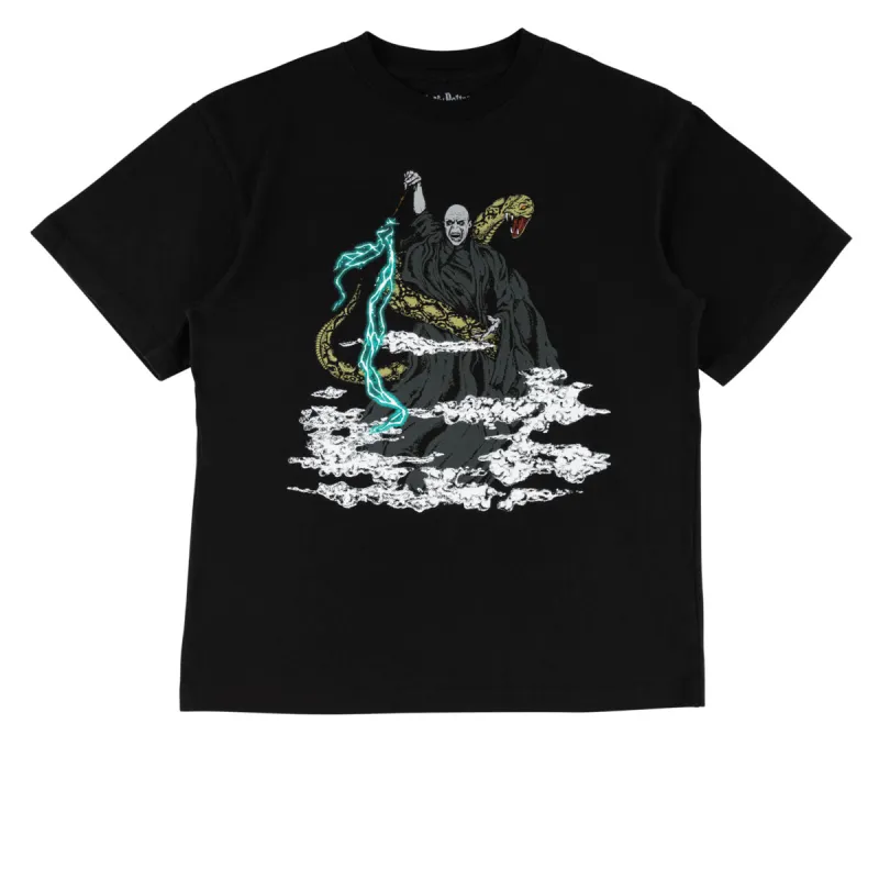 Welcome x Harry Potter Voldemort T-Shirt - Black sold by CCS