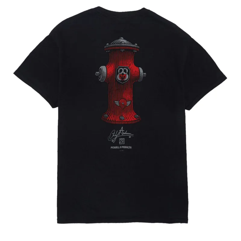Powell-Peralta Andy Anderson Hydrant II T-Shirt - Black made by Powell-Peralta