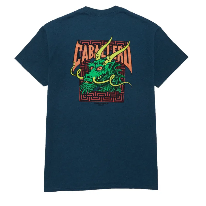 Powell-Peralta Cab Street Dragon T-Shirt - Midnight Teal made by CCS