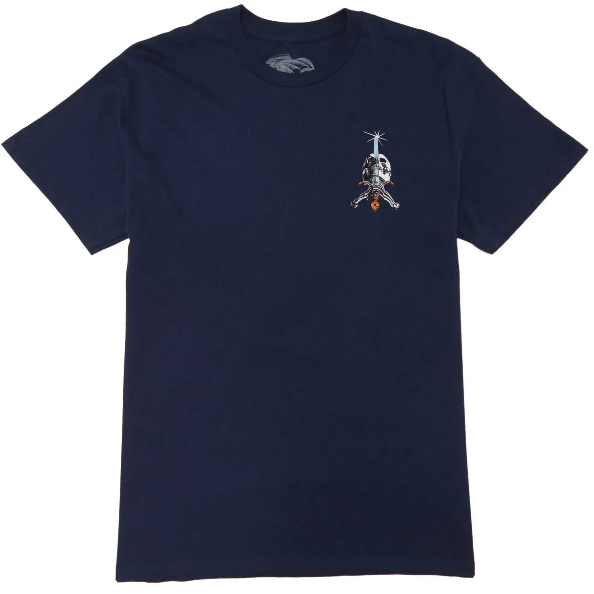 Powell-Peralta Skull And Sword T-Shirt - Navy sold by CCS product image thumbnail 2