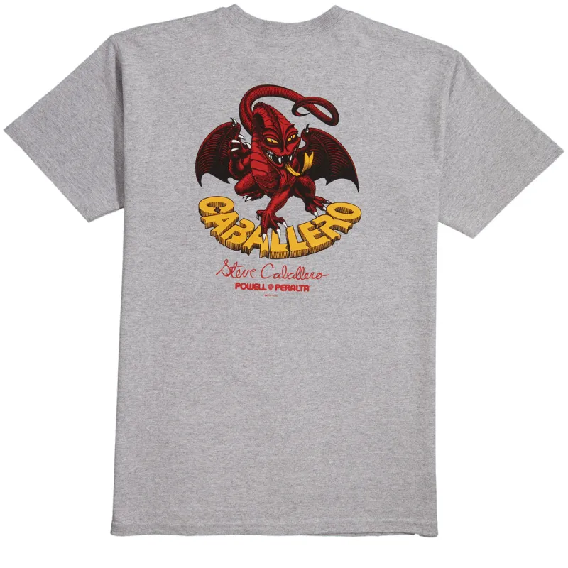Powell-Peralta Cab Classic Dragon Ii T-Shirt - Athletic Heather made by CCS
