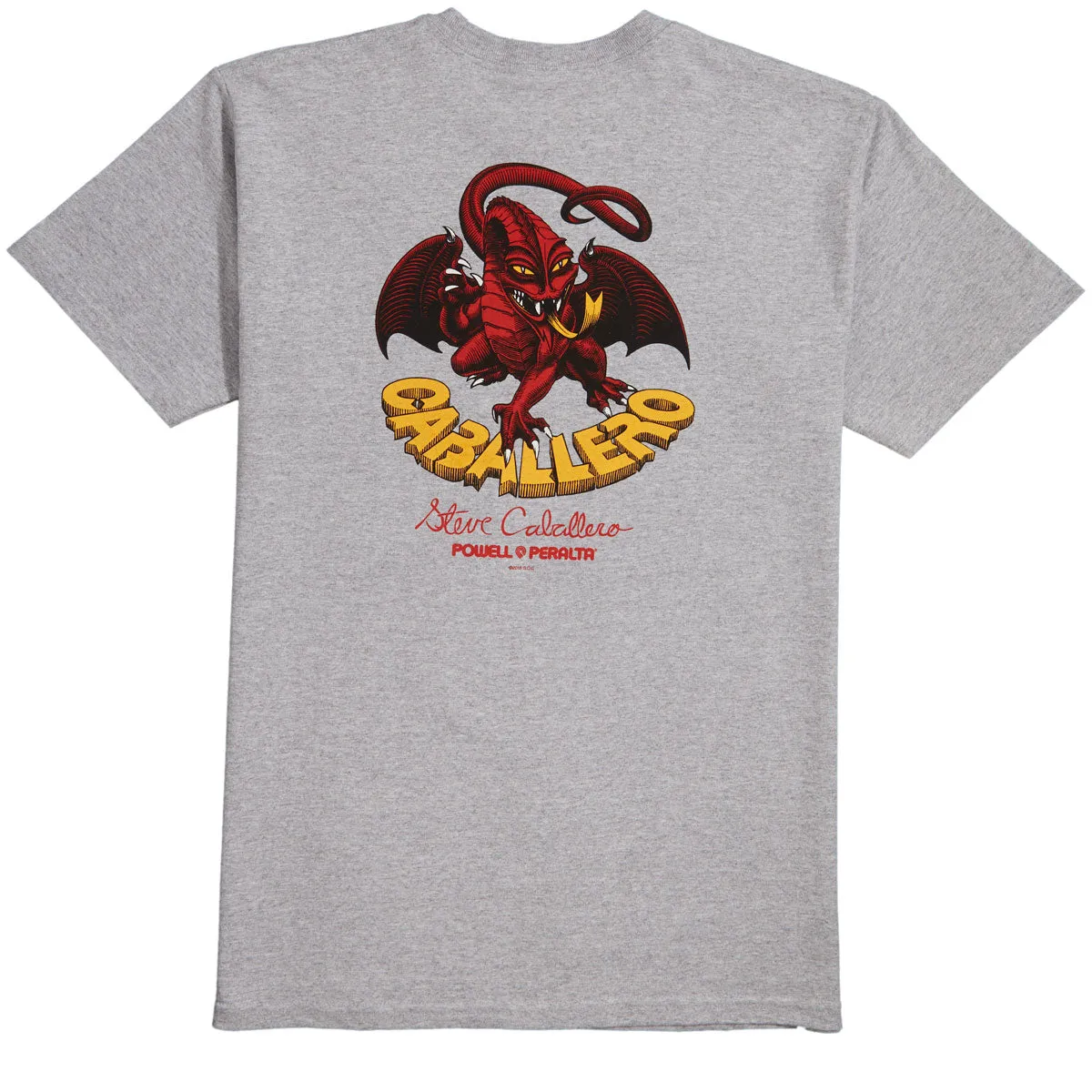 Powell-Peralta Cab Classic Dragon Ii T-Shirt - Athletic Heather sold by CCS